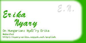 erika nyary business card